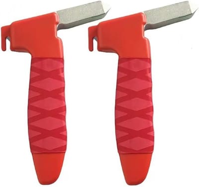 Auto Assist Handvat - Mobiliteitshulp Voertuig - Veilig Instappen - 3-in-1 Noodhulp - 2 stuks - Rood