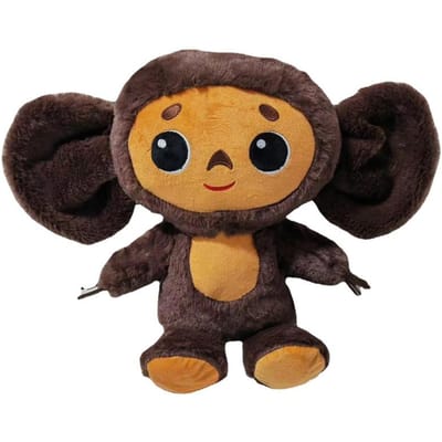 Nieuwe Russische Anime Cheburashka Pluche Pop Grote Ogen Aap Gevulde Pluche Speelgoed Mooie Rustgevende Kussen Voor Kinderen Geschenken 18CM brown
