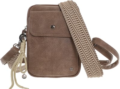 I'm Dutch - Boston - Crossbodytasje - Telefoontasje - Schoudertasje - Bruin