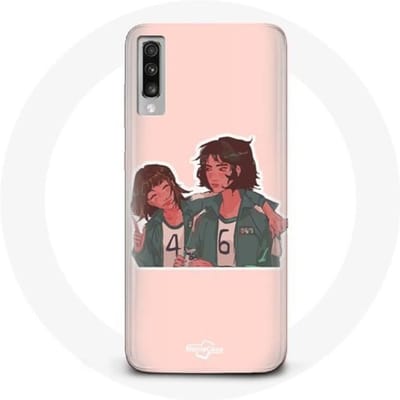 Coque - Samsung - Galaxy A70 - Souple - Protection - Squid Game Ji Yeong Kang Sae Byeok