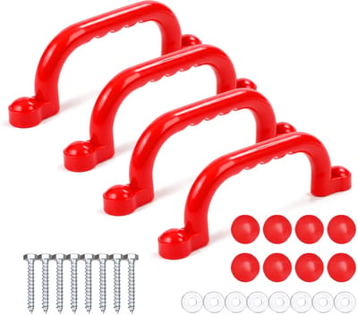 Klimrekgrepen - 24 cm - 4 stuks - rood