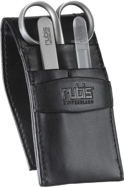 SnelShoppen - Rubis Manicure Set 3-delig met Nagelschaar, Nagelvijl en Pincet - Kleine Nagelverzorgingsset voor Thuisgebruik, Reizen en Camping