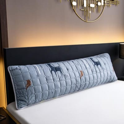 Kuup Imperméable Design Matelassé Taie d'Oreiller Longue Literie Petit Dinosaure Dessin Animé Housse d'Oreiller Taie d'Oreiller 48x74/120/150/180cm 1Pcs 48x120cm 1pcs beige