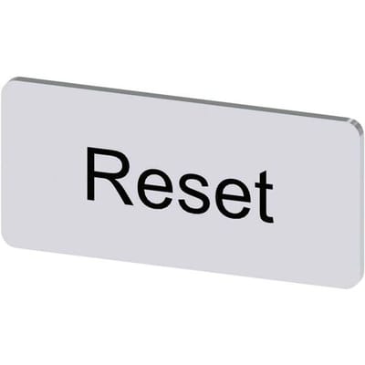 Siemens 3SU1900-0AC81-0DU0 3SU19000AC810DU0 Opschriftbord Beschrijfbaar (l x b) 27 mm x 12.5 mm Zilver 10 stuk(s) Piece