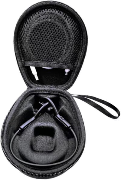 Hoofdtelefoon Case - Oortelefoon Beschermer - Sport en Reizen - Schokbestendig Ontwerp - 15 x 12 x 5 cm - Zwart