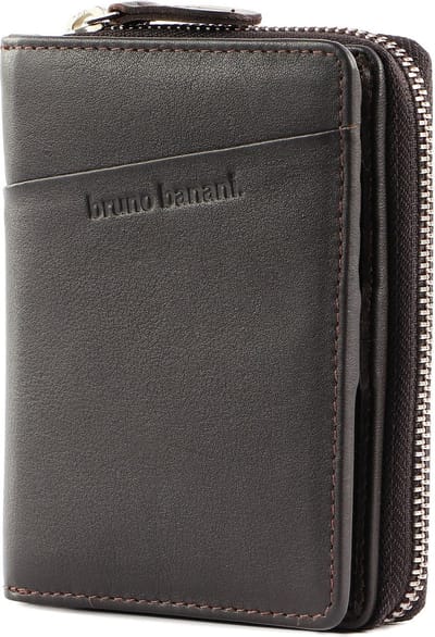 bruno banani Portemonnee Wallet Zip With Flap Brown Donkerbruin