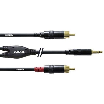 Cordial CFY 3 WCC - Stereo mini-jack - 2x RCA, 3 mtr.