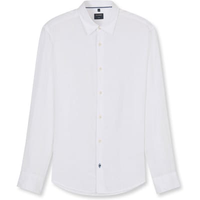 OLYMP Casual Overhemd, Regular Fit, Kent, Wit