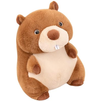 2030Cm Cartoon Dikke Marmot Knuffel Zacht Cartoon Dier Zittend Knuffeldier Verjaardag Mannen Cadeau 20cm