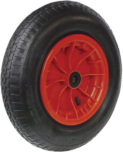 Kruiwagenwiel 4.00-8 – PVC Velg – Naaldlager – 2 Ply – Draagvermogen 160 kg – WHEEL TECH EUROPE
