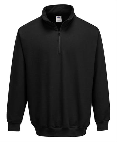 Portwest Sorrento Sweatshirt met rits B309 - Zwart - L