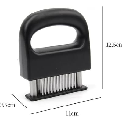 1PC Intrekbare Roestvrijstalen Vleesnaald Verzachter Vermalser 48 Messen Keuken Koken Steak Hamer Pounder Gereedschap Vleesklopper black