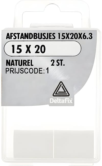 Deltafix - Afst.bus 15x20x6.3 naturel 2st