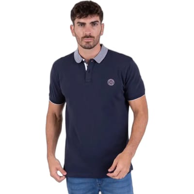 Polo met gestreepte kraag Camberabero