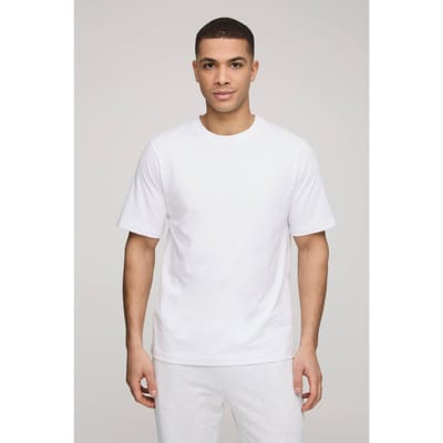 Basic Regular Fit T-shirt met ronde hals | White | Size XS