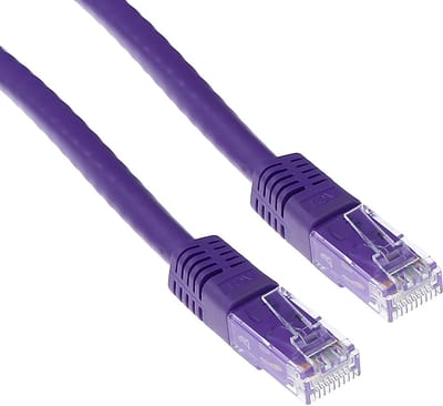 ACT Paarse 1 meter U/UTP CAT6 patchkabel met RJ45 connectoren IB1701