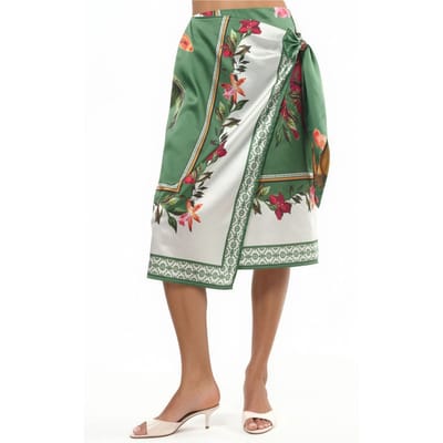 Satin Wrap Rok