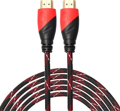 By Qubix - HDMI kabel 3 meter - HDMI 1.4 versie - 1080P High Speed - HDMI 19 Pin Male naar HDMI 19 Pin Male Connector Cable - Red line