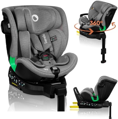 Lionelo - Harmony i-Size - autostoel - 360' draaibare basis - brede zitting - Achterwaarts gericht tot 105 cm (18 kg)