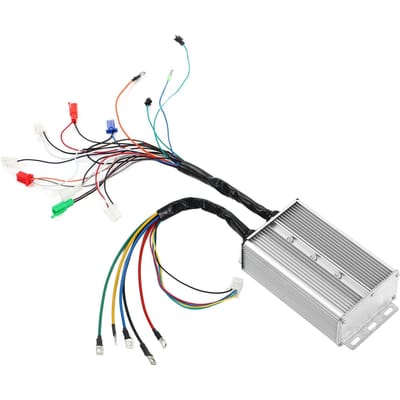 Borstelloze Motorcontroller 72V 84V 1500W 18 Tube Dual Mode Aluminiumlegering Borstelloze Controller voor Elektrische Fietsen white