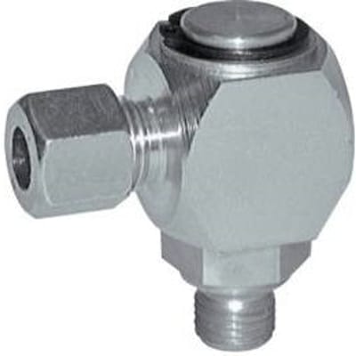 G 1/2'' Buitendraad x 18L Verzinkt Stalen Elbow 90deg Draaidoorvoer 315 Bar DIN 2353 - FL2E-MC-EZN-012G-18-L