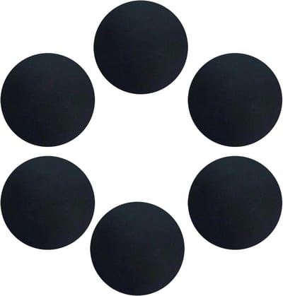 Loopband Vloermat - Hometrainer Mat - Fitness Bescherming - Schokabsorberend Ontwerp - 6 Stuks - Zwart