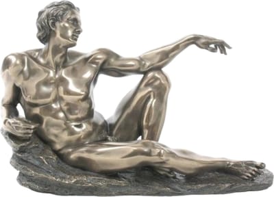 Veronese Design - De Schepping van Adam - The Genesis - Michelangelo - zeer gedetailleerd - (bxhxd) ca. 29cm x 17,5cm x 16cm