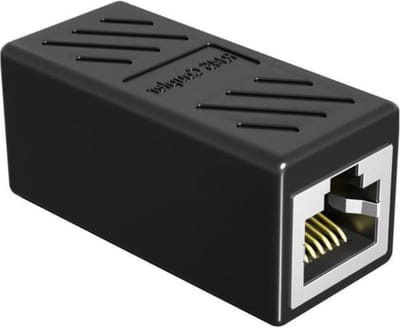 Scoby - Internetkabel Koppelstuk - Geschikt voor RJ45 Kabel - Ethernet Verlenger - Network Coupler - RJ45 naar RJ45 - Zwart