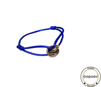 Soraro Tricolor Armband | Blauw | Goldplated | Soraro Armbanden | Cadeau voor haar | verjaardag vrouw