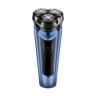 3koppen Scheerapparaat - 4D TOUCH Shaver - Usb Oplaadbare Scheerapparaat - Gezicht + Baard + Body Shaver - Voor perfecte Lichaamshaar verzorging - Unisex - Kleur: Zwart/Blauw