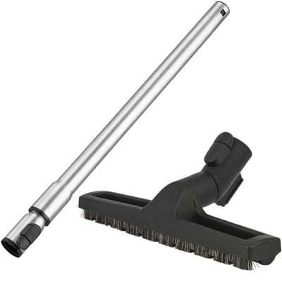 DEGG - 2-Delige Stofzuigerset - RVS Telescoopbuis + Parket stofzuigermond - Geschikt voor Miele - 35mm - Ideaal voor Harde vloeren