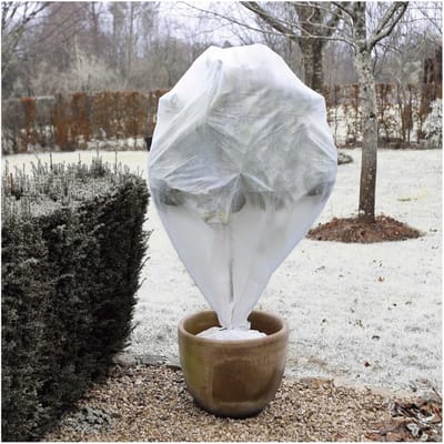 6x Plantenhoes tegen vorst wit H75 x D48 cm 30 g/m2 ï¿½ Winterafdekhoes ï¿½ Winterhoes voor planten ï¿½ Anti-vorst beschermhoes planten ï¿½ Vorstbescherming - Windbescherming