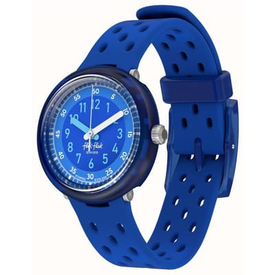 Flik Flak 7+ Power Time FCNP002 Bubbly Hours - Fizz in blue Horloge