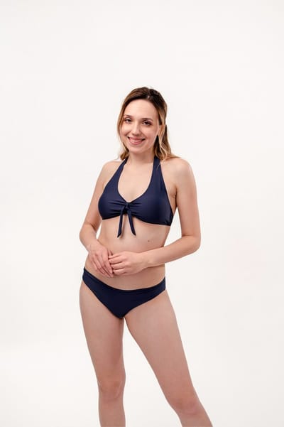 Selenacare Menstruatie Zwemkleding Set - Blauw M - Absorberend - Comfortabel - Verstelbare Bandjes - Sneldrogend