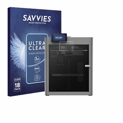 Savvies - Screenprotector voor Bambu Lab P2S 3D Printer - Folie Beschermfolie transparant 18 Stuks