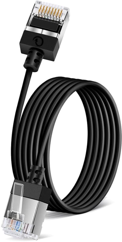 Ultradunne Cat 6 Ethernetkabel 0.5m - Flexibele RJ45 LAN-kabel voor Hogere Snelheid