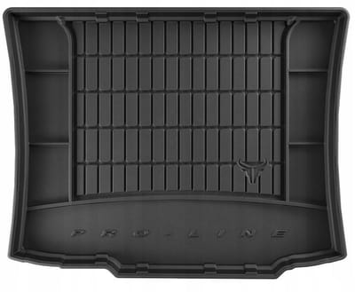FROGUM TM Kofferbakmat - Geschikt voor AUDI A3 8L Hatchback (1996-2003) - TPE Rubber - Zwart
