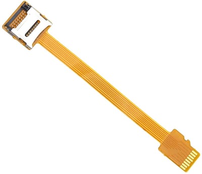 Dailygoods- Verlengkabel 9,4 cm - Micro TF-kaartuitbreiding - Compatibel met smartphones - Ultradun ontwerp - Lichtgewicht en draagbaar - Flexibel FPC-kabel - Micro Sd Kaart