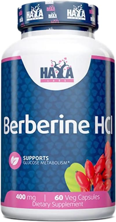 Berberine HCL 400mg - 60 v-caps