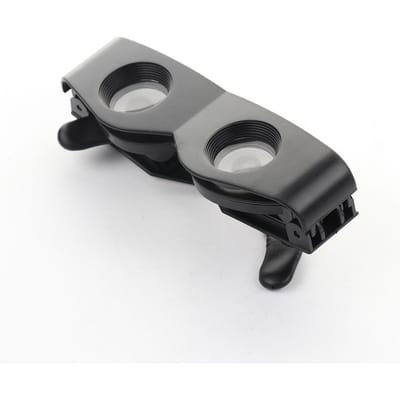 Viskijker ABS 1 tot 3 keer vergrotend Draagbare Handsfree Verrekijker Bril voor gray