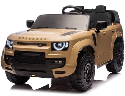 Land Rover Defender 24V 2 persoons kinderauto Champagne
