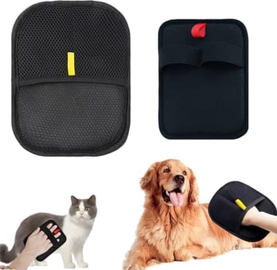 Dubbellaagse Pet Hair Remover Handschoenen - Herbruikbare Furinieuwers