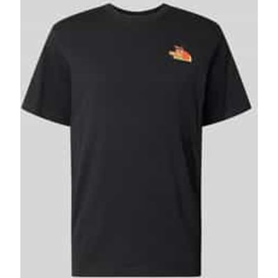 regular fit T-shirt met motiefprint op de achterkant