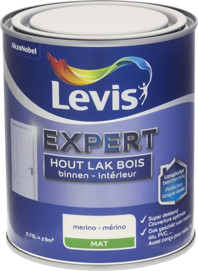 Levis - Expert Hout Lak Binnen Mat - Merino - 0,75 L