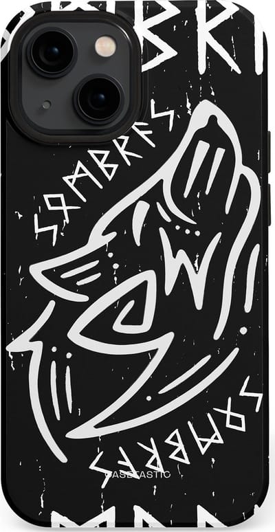 Casetastic Hoesje Geschikt voor Apple iPhone 13 Mini Magsafe - Stijlvolle Beschermende Duo-layer Case - Wolvenkreet