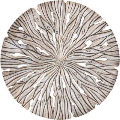 PTMD Wandpaneel Bonte - 90x2x90 cm - MDF - Creme