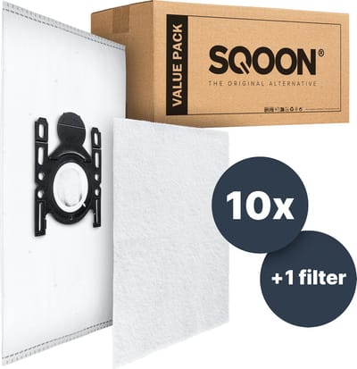 SQOON® Stofzuigerzakken- 10 X - Geschikt voor Bosch - Siemens en Bosch Type G All en BBZ41FGALL - SI52