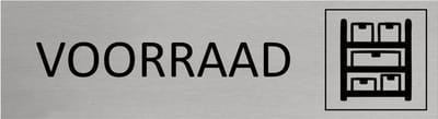 CombiCraft Aluminium deurbordje Voorraad 165x45mm - per stuk