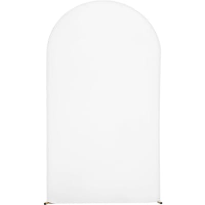 Support de Fond en Arc, 2,2 x 1,2 m, Structure Stable, Assemblage Facile, 1 Pièce Support de Fond en Arc Métallique Doré avec Housse pour Mariage, Fête d'Anniversaire,