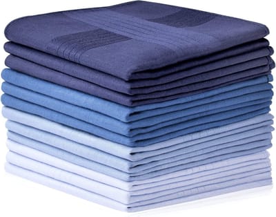 Katoenen Zakdoeken voor Mannen en Vrouwen, Luxe Assortiment voor Bruiloften, Feesten en Dagelijks Gebruik, Multicolor en Klassiek Ontwerp
